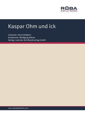 cover image of Kaspar Ohm und ick